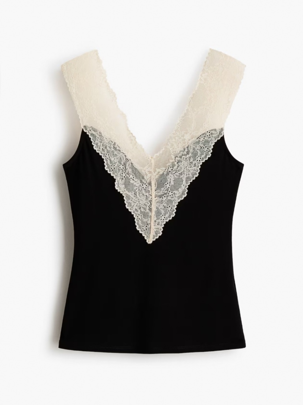 H&m lace trimmed top